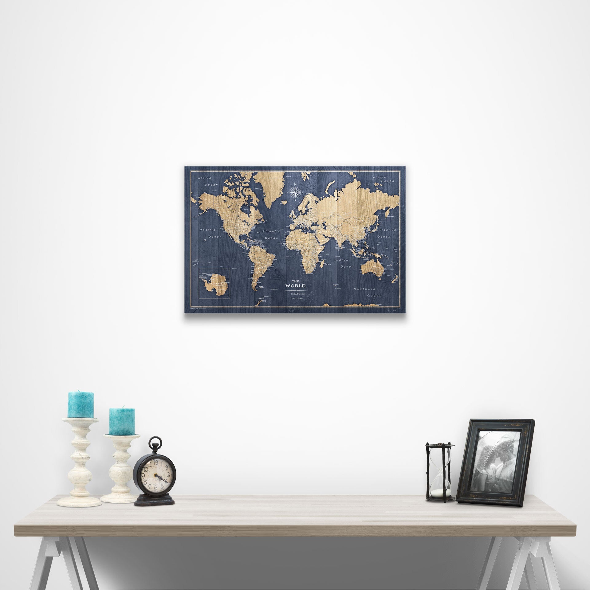 World Map Poster - Deep-Sea Drift