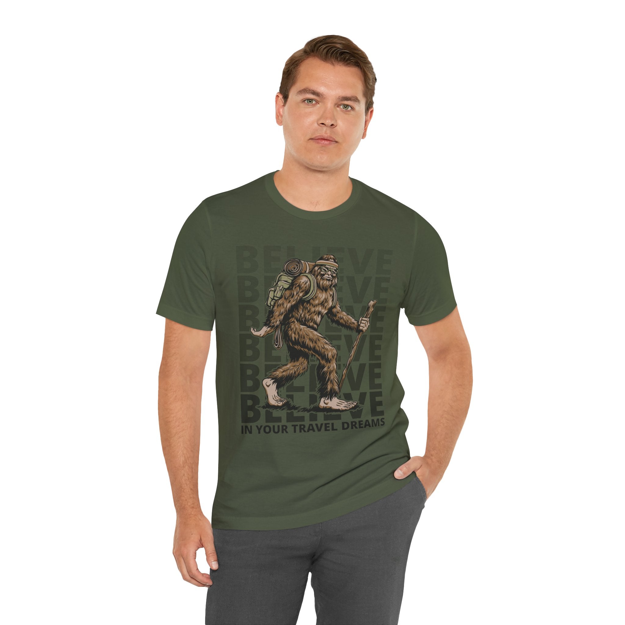 Believe In Your (Big) Travel Dreams Sasquatch T-Shirt