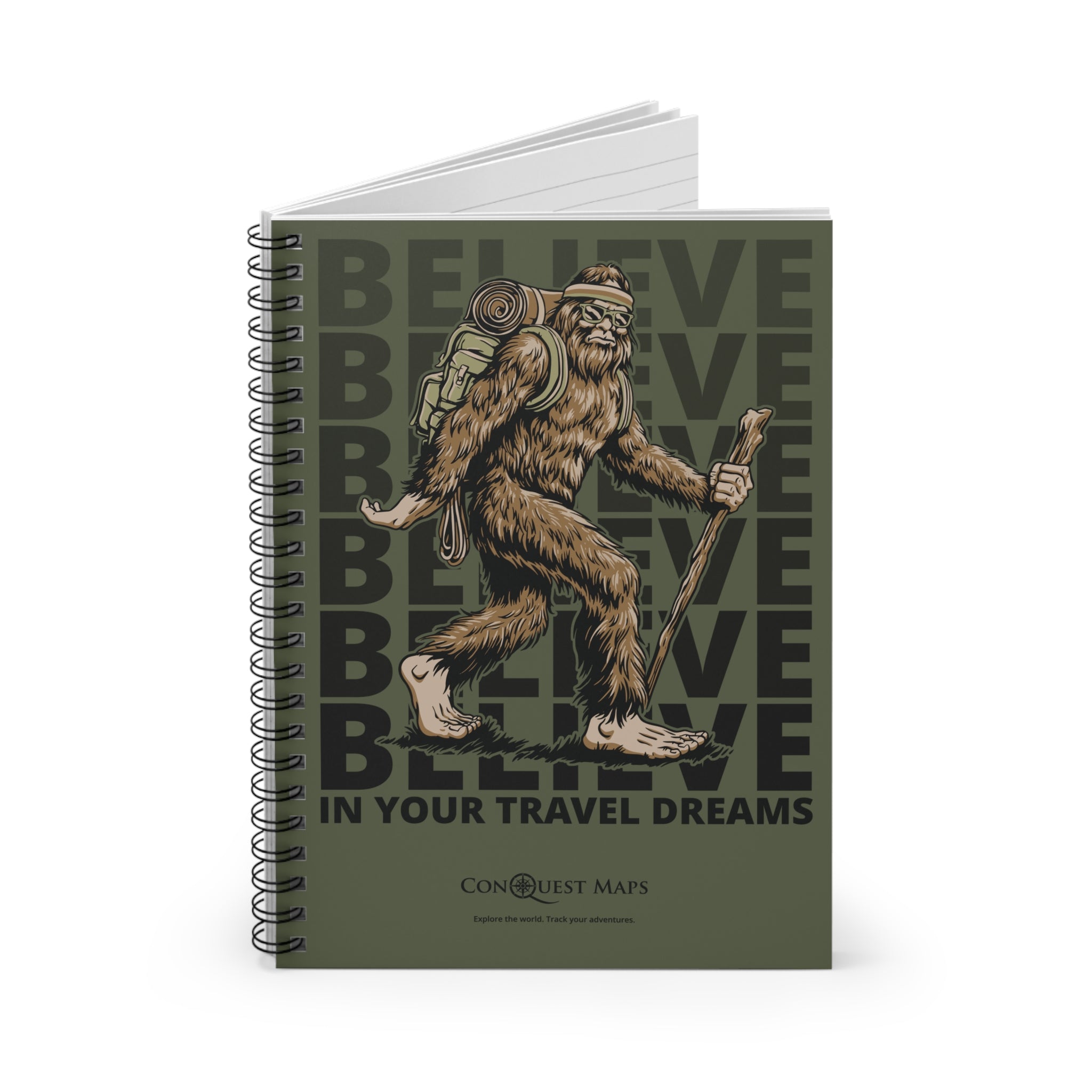 Sasquatch Believes in Your Travel Dreams Journal