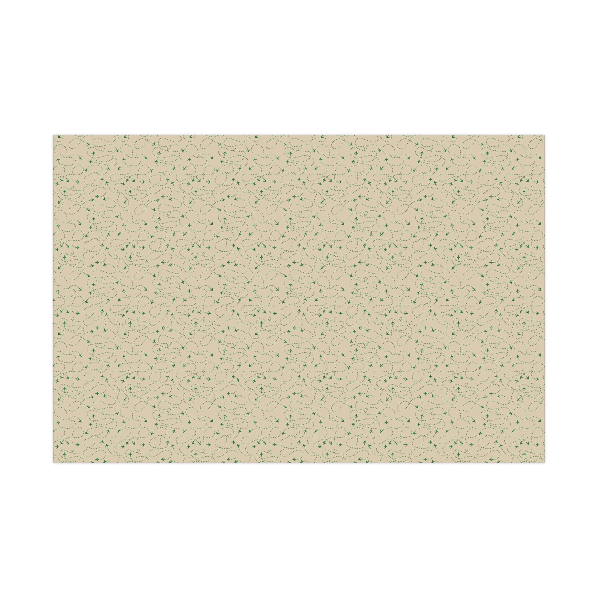 Travel Gift Wrapping Paper - Tan Printify