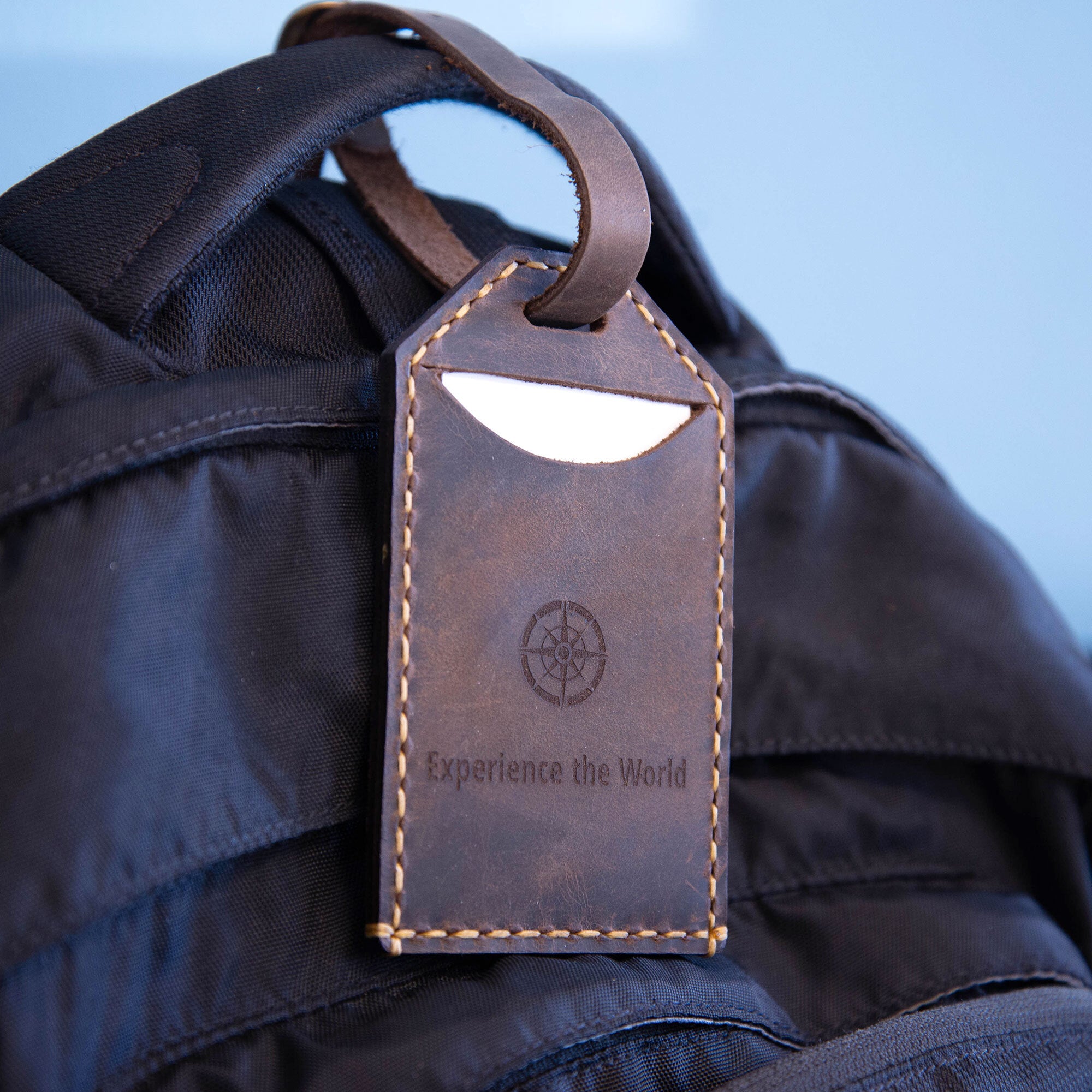 Leather Luggage Tags - Experience the World