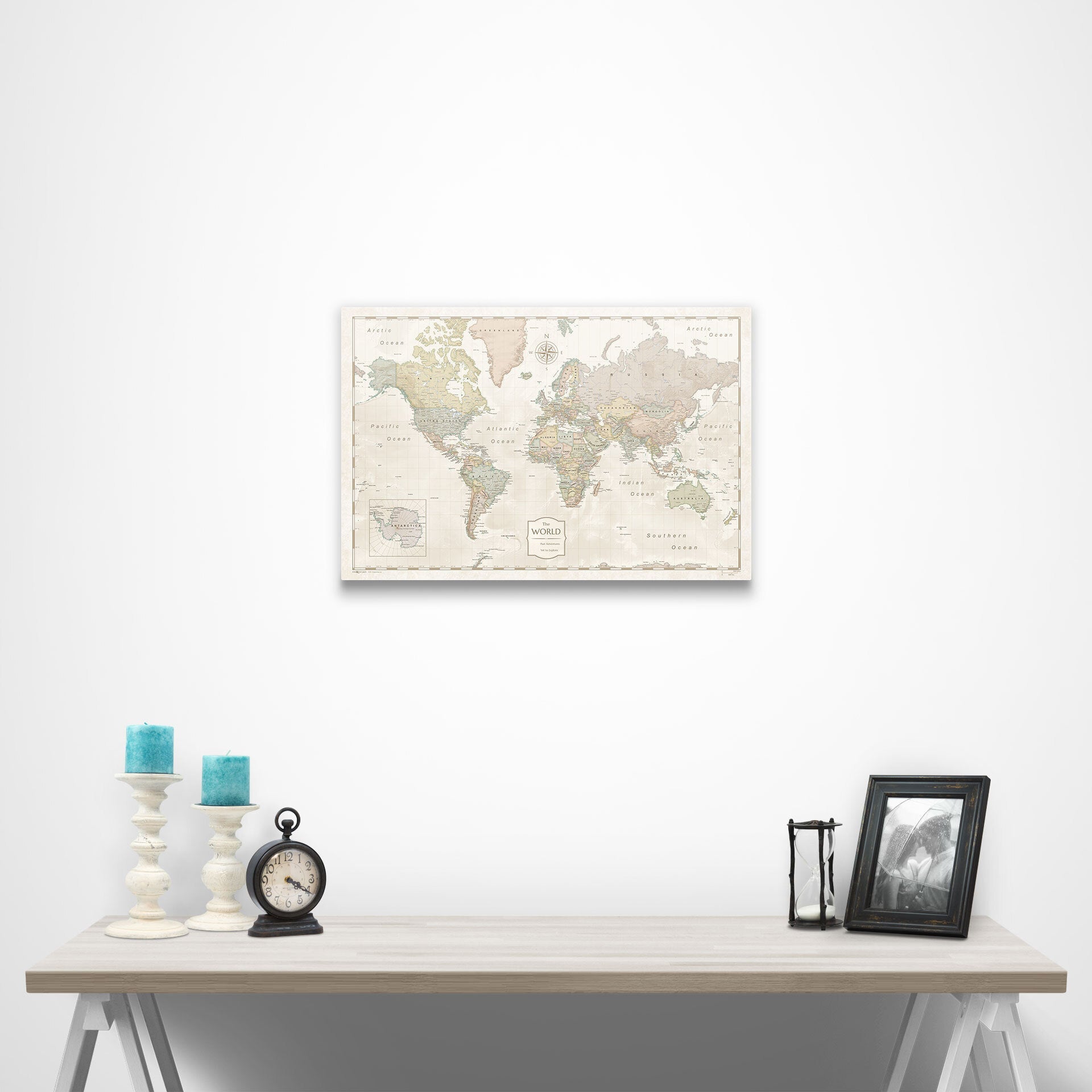 World Map Poster - Desert Sunrise CM Poster