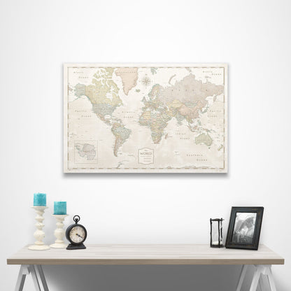 World Map Poster - Desert Sunrise CM Poster