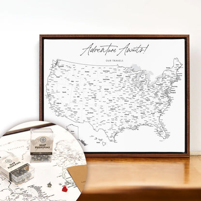 Mini USA Map - Fine Line Bundle