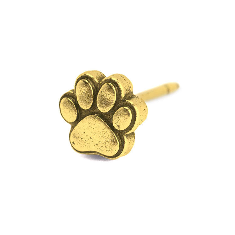 Gold Pawprint Map Push Pin Conquest Maps LLC