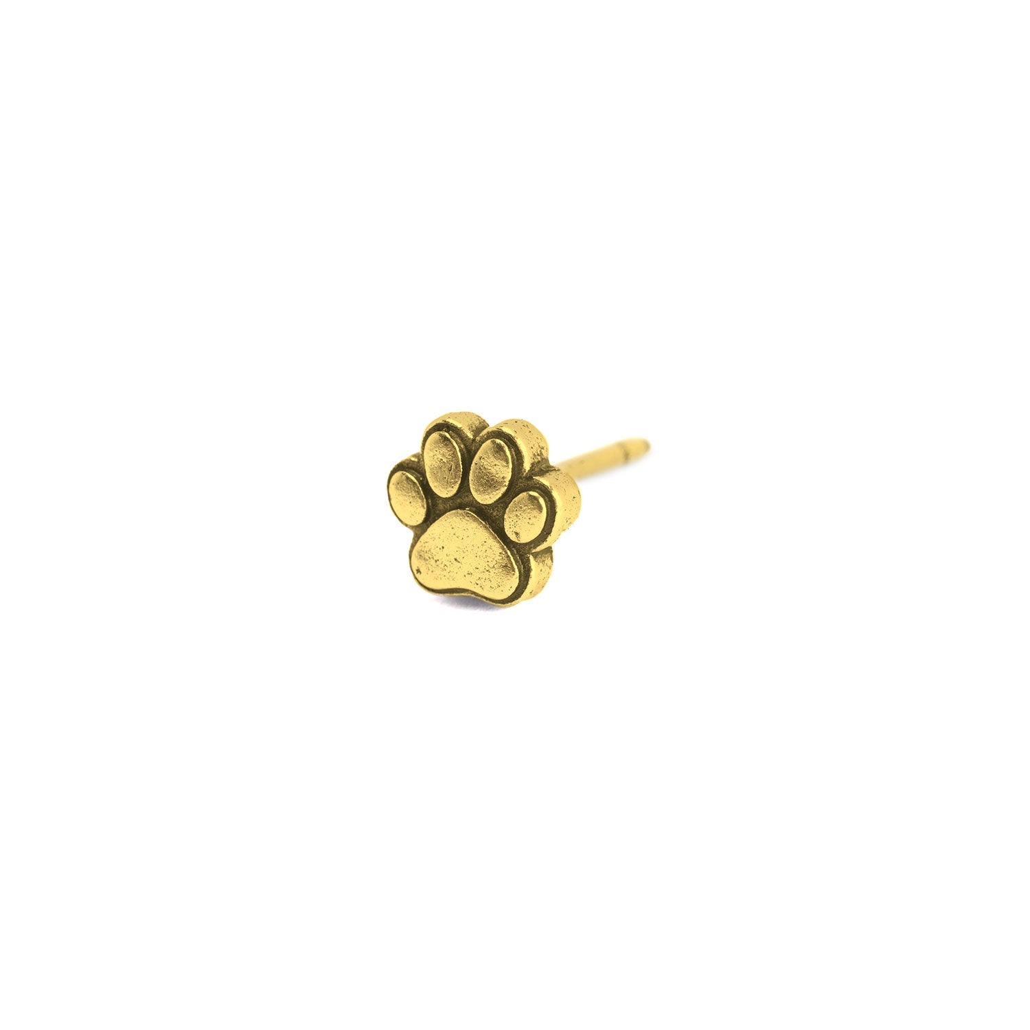 Gold Pawprint Map Push Pin Conquest Maps LLC