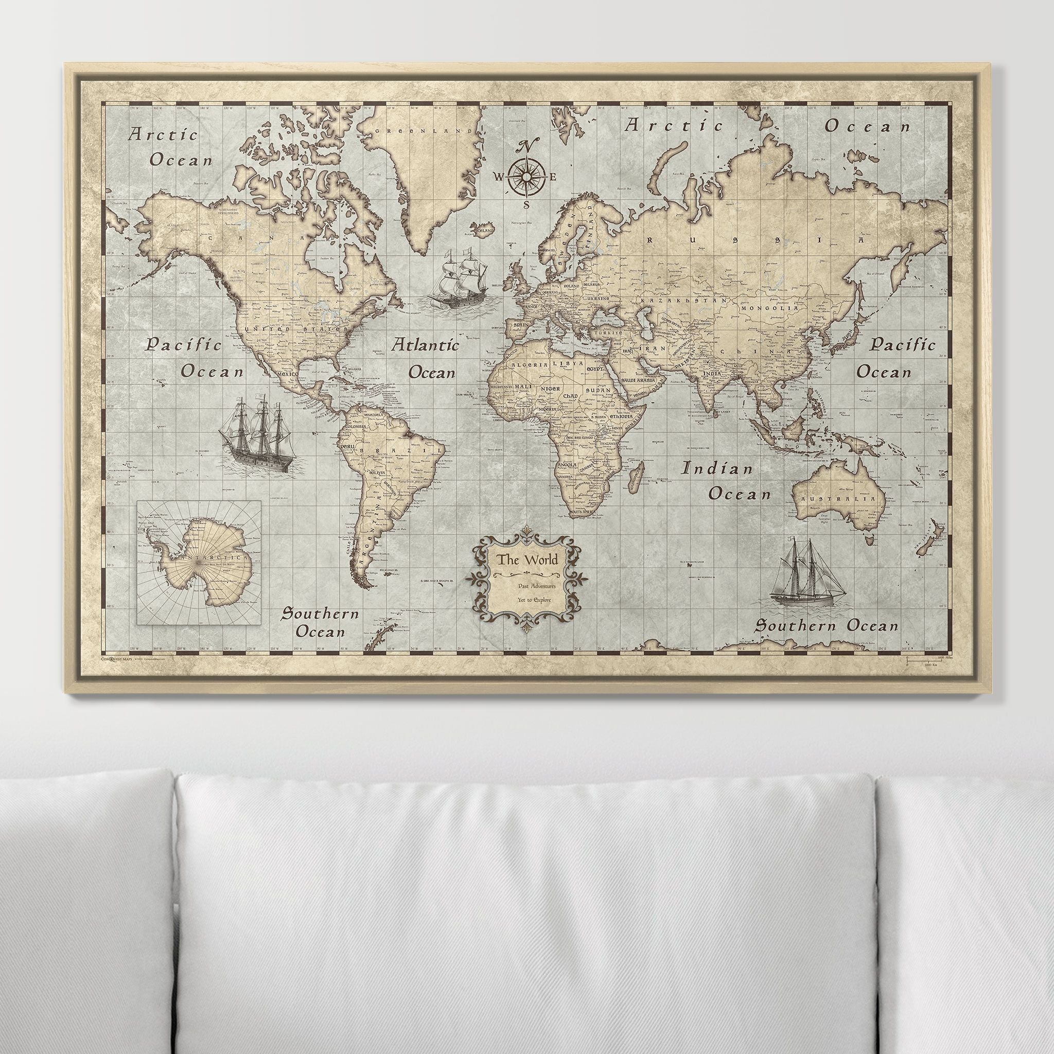 World map poster with personalization - travel authentic map print - pushpin map | Pin Adventure map