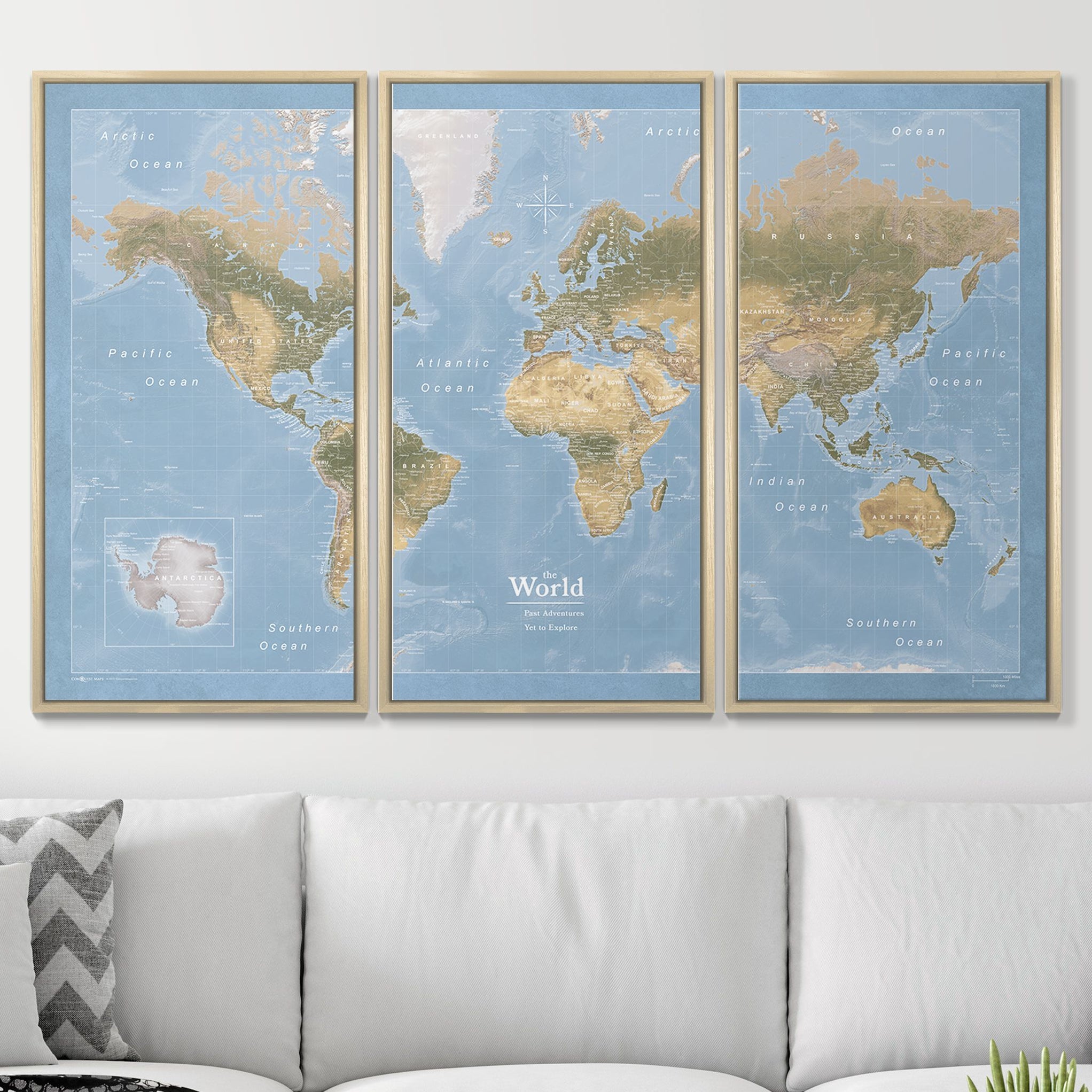 World Map Push Pin Board | High Quality | Conquest Maps — Conquest Maps LLC