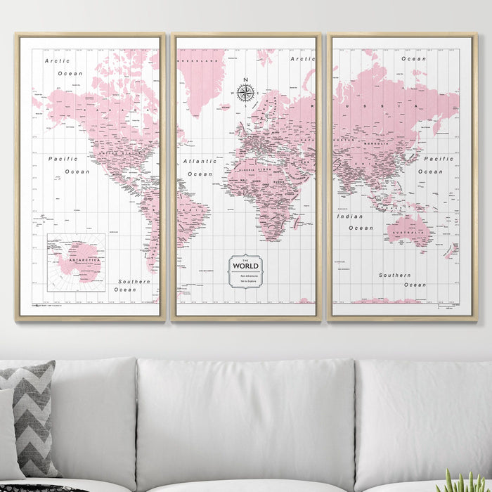Small Personalized Child's World Map (Pinboard)