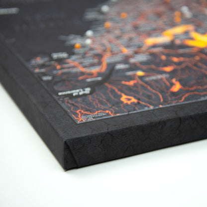 Push Pin USA Map (Pin Board) - Obsidian Inferno CM Pin Board