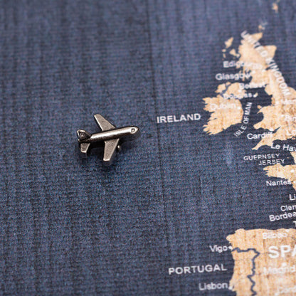 Plane Map Push Pins Conquest Maps LLC