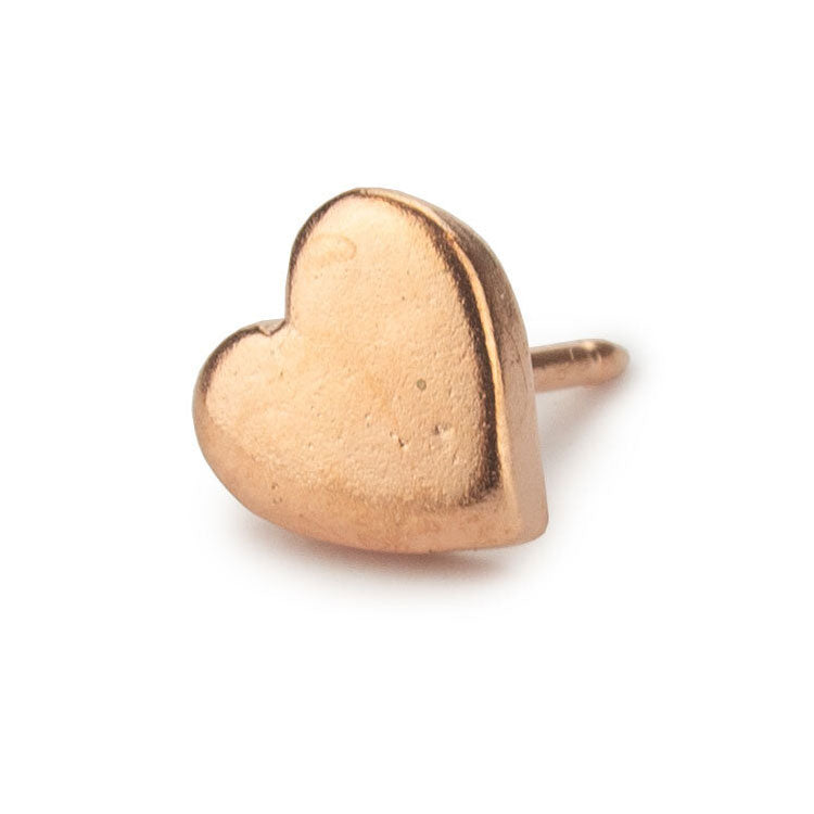 Rose Gold Heart Map Push Pin Conquest Maps LLC