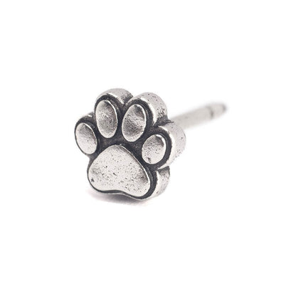 Silver Pawprint Map Push Pin Conquest Maps LLC