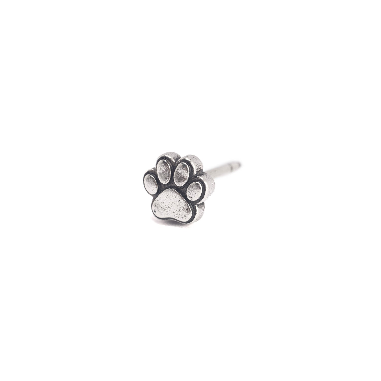 Silver Pawprint Map Push Pin Conquest Maps LLC