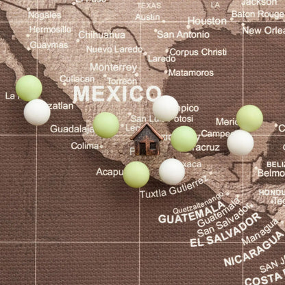 Antiqued Bronze Home Map Push Pins Conquest Maps LLC