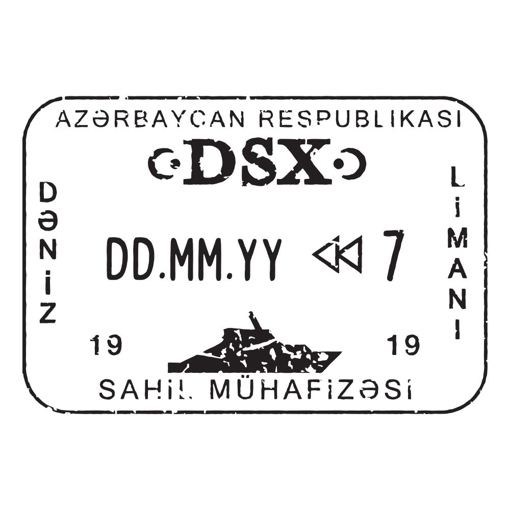 Passport Stamp Decal - Azerbaijan Conquest Maps LLC