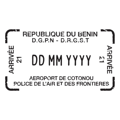 Passport Stamp Decal - Benin Conquest Maps LLC