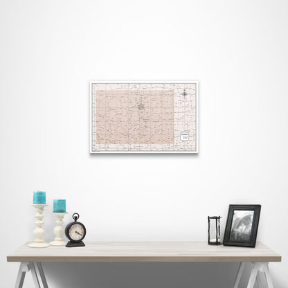 Colorado Map Poster - Light Brown Color Splash CM Poster