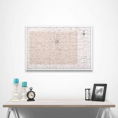 Colorado Map Poster - Light Brown Color Splash CM Poster