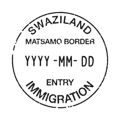 Passport Stamp Decal - Eswatini (Swaziland) Conquest Maps LLC