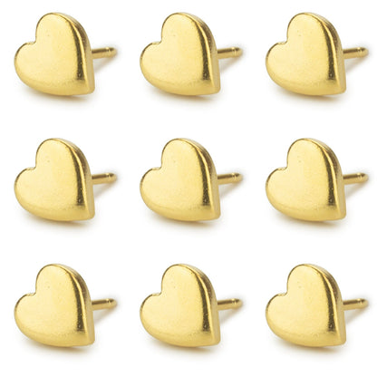 Gold Heart Map Push Pins Conquest Maps LLC