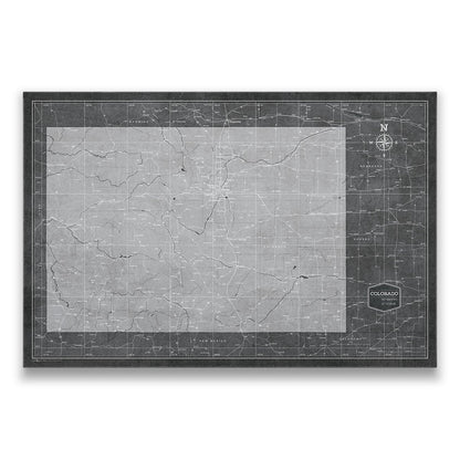 Colorado Map Poster - Modern Slate CM Poster