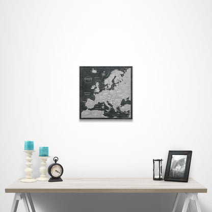 Europe Map Poster - Modern Slate CM Poster