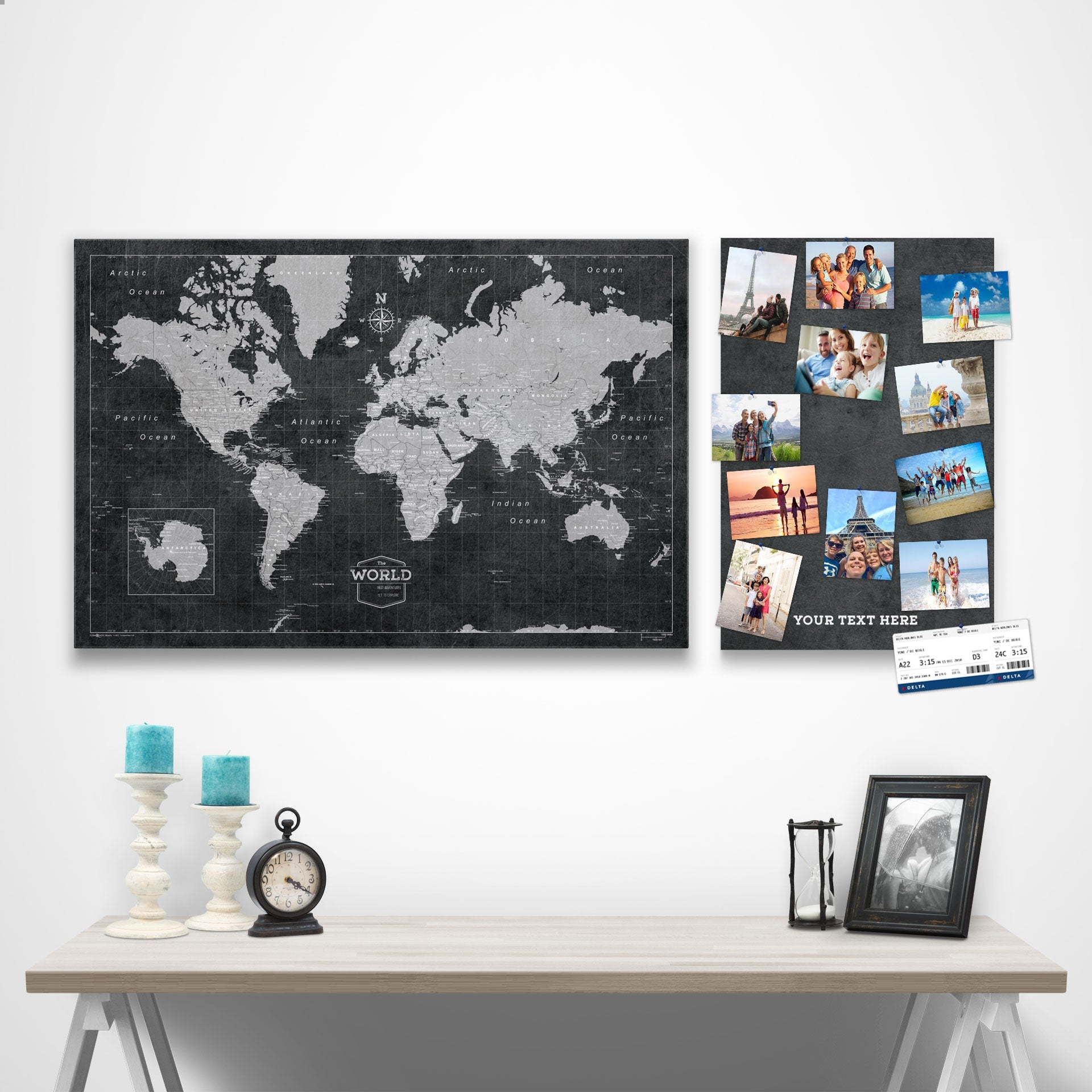 Expansion Pin Board - Modern Slate CM Pin Board