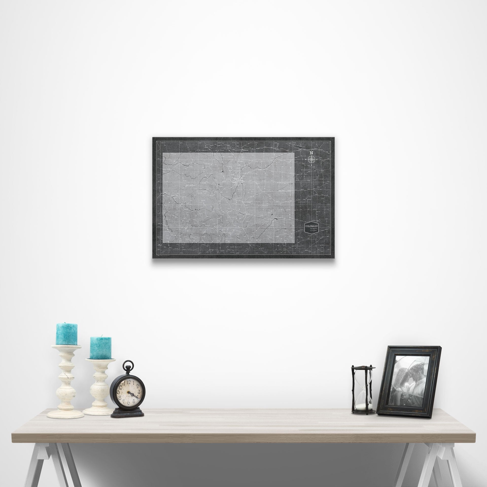 Colorado Map Poster - Modern Slate CM Poster