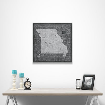 Missouri Map Poster - Modern Slate CM Poster