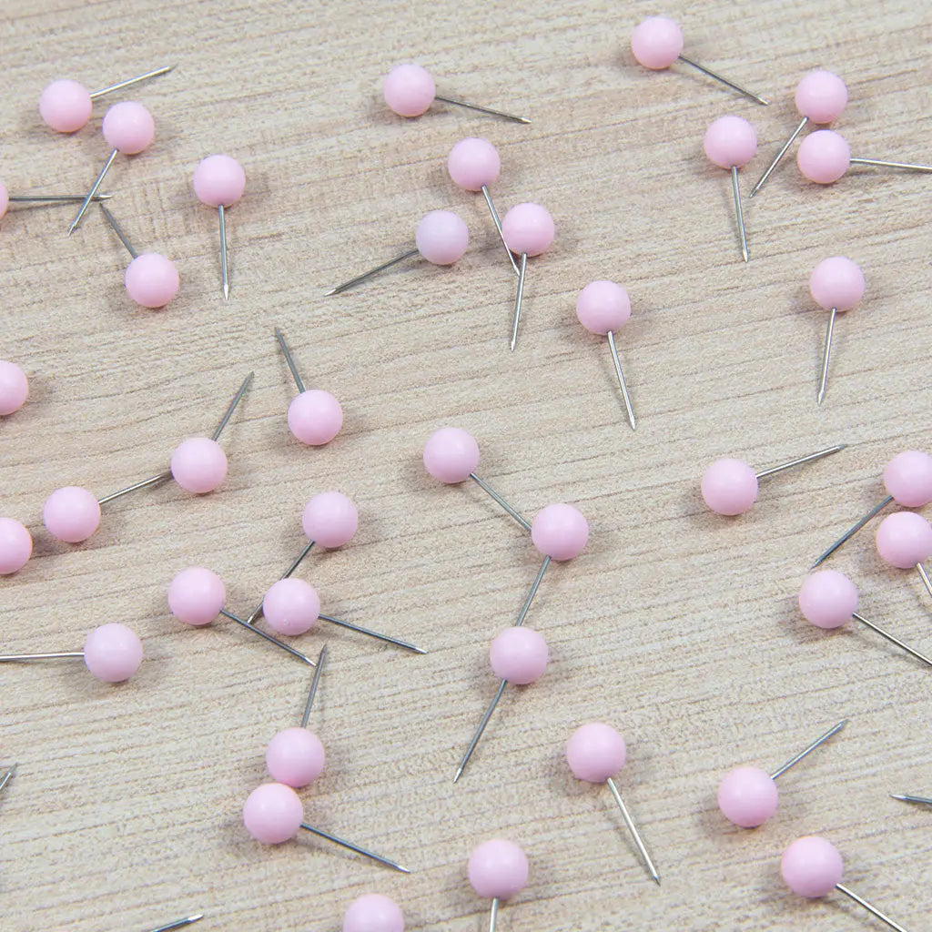 Map Push Pins: Blush Pink - Matte Finish CM Push Pins