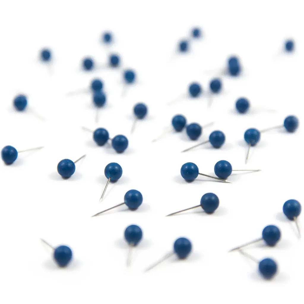 Map Push Pins: Deep Blue - Matte Finish CM Push Pins