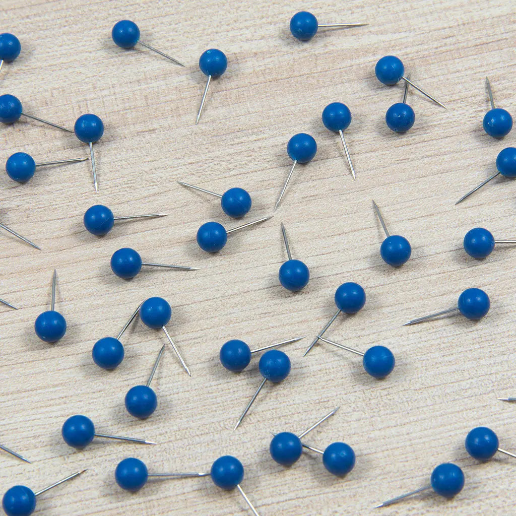 Map Push Pins: Deep Blue - Matte Finish CM Push Pins