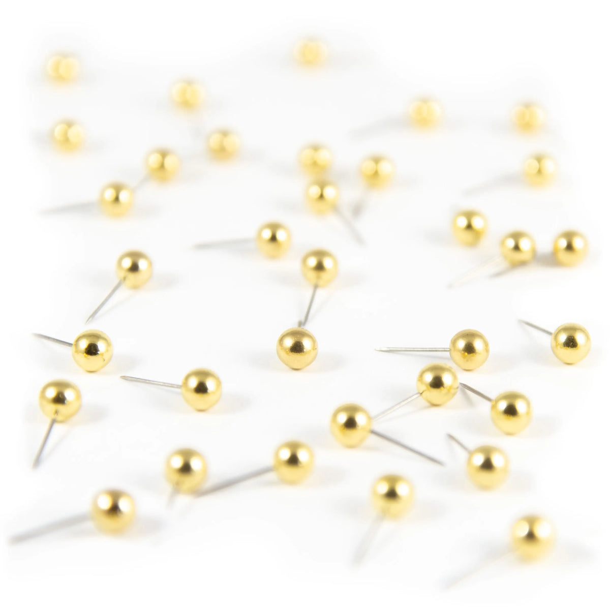 U-Brands Gold Map Push Pins