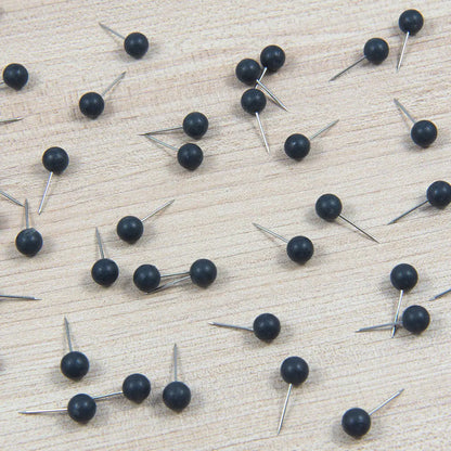 Map Push Pins: Midnight Black - Matte Finish CM Push Pins