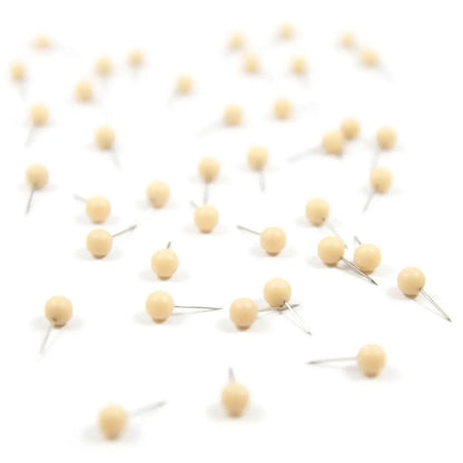 Map Push Pins: Natural Tan - Matte Finish CM Push Pins