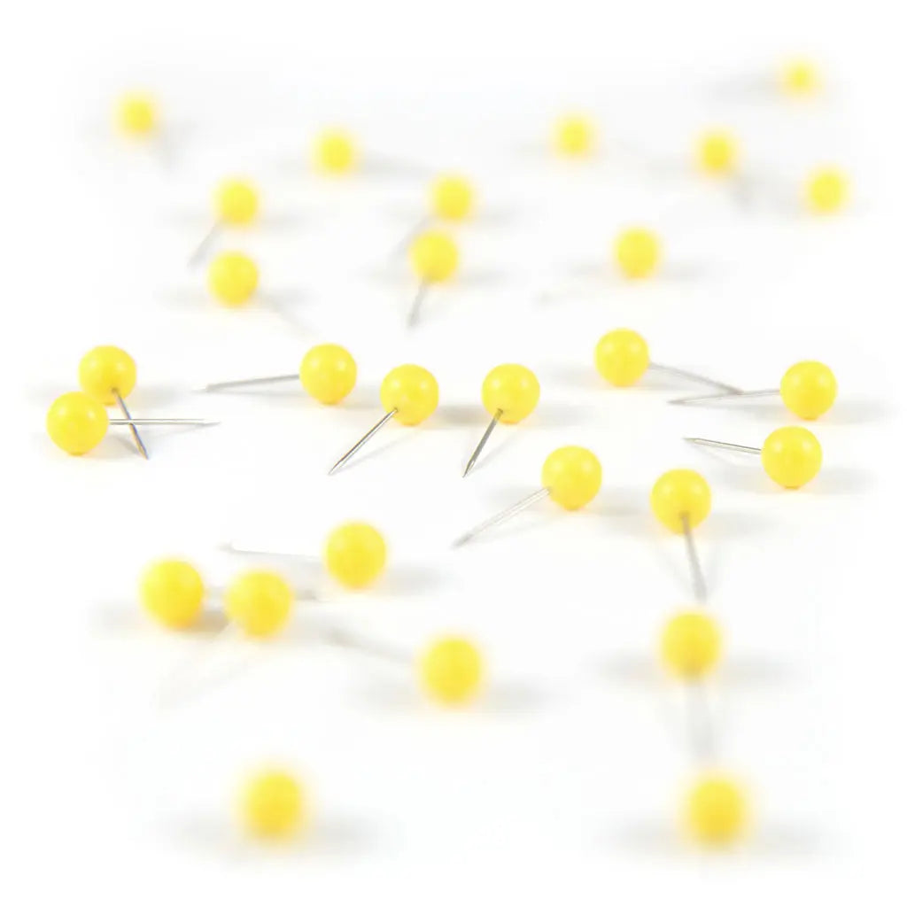 Map Push Pins: Sunrise Yellow - Matte Finish CM Push Pins