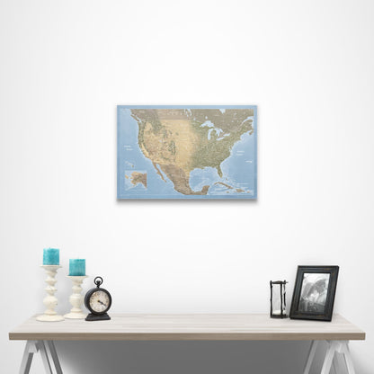 USA Map Poster - Natural Earth CM Poster