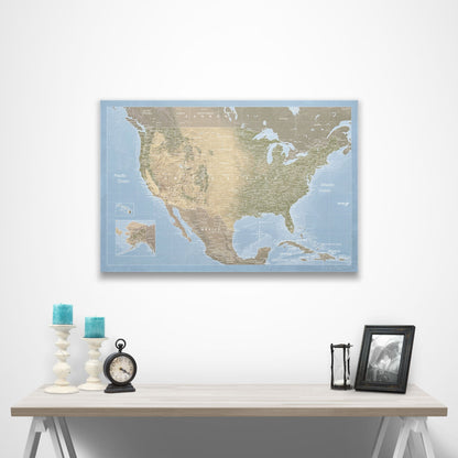 USA Map Poster - Natural Earth CM Poster