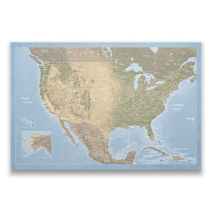 USA Map Poster - Natural Earth CM Poster