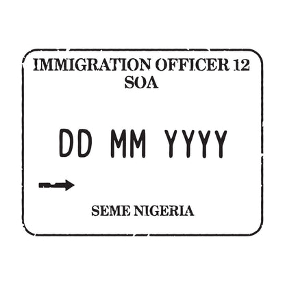 Passport Stamp Decal - Nigeria Conquest Maps LLC