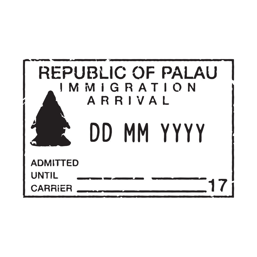 Passport Stamp Decal - Palau Conquest Maps LLC