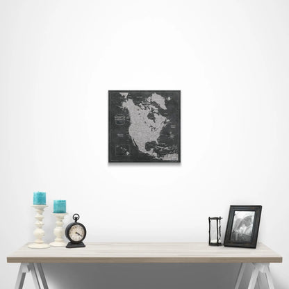 North America Poster - Modern Slate CM Poster