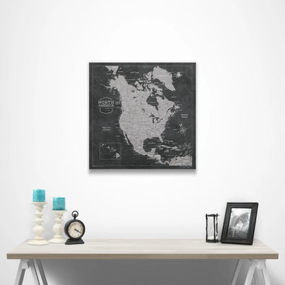 North America Poster - Modern Slate CM Poster