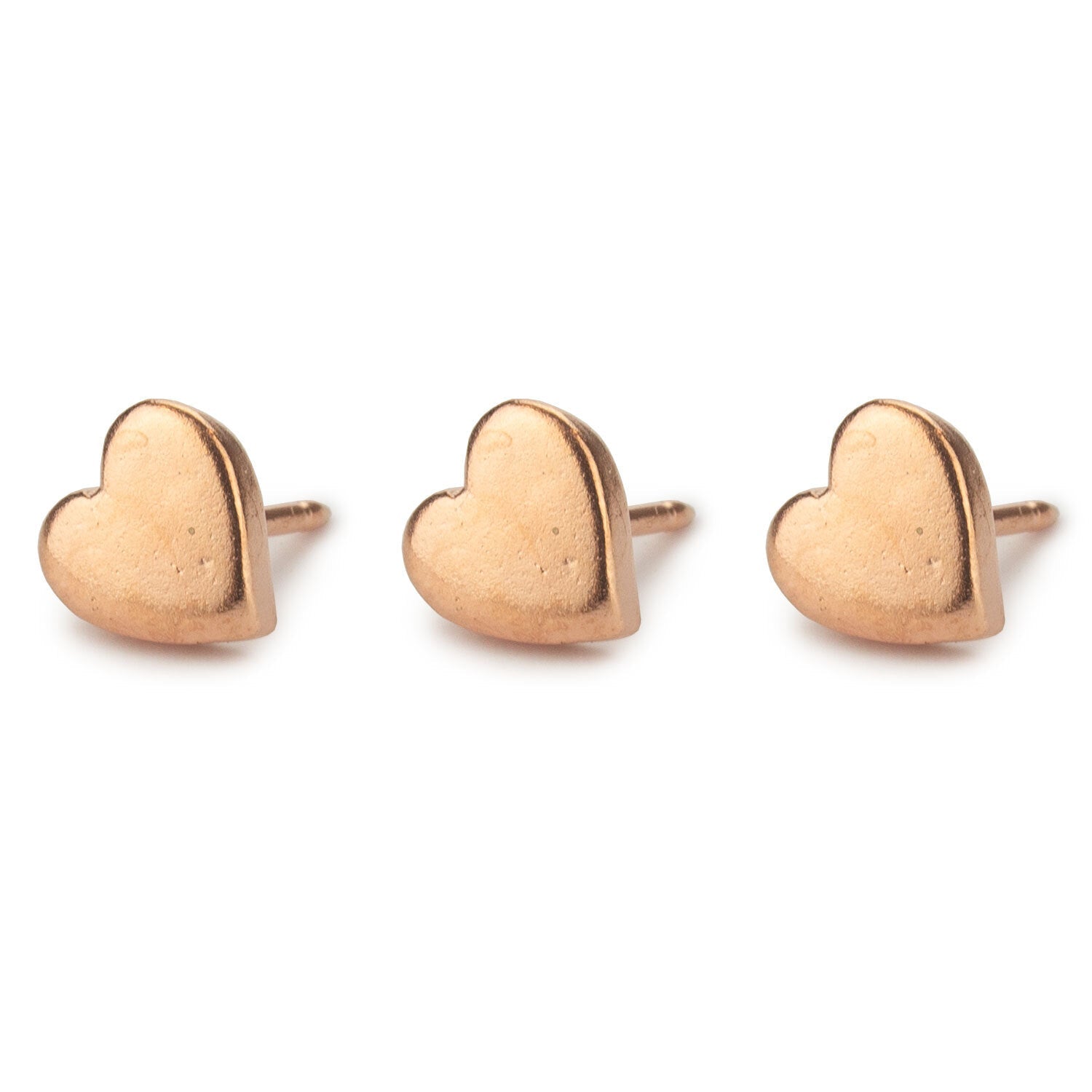 Rose Gold Heart Map Push Pins Conquest Maps LLC