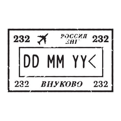 Passport Stamp Decal - Russia Conquest Maps LLC