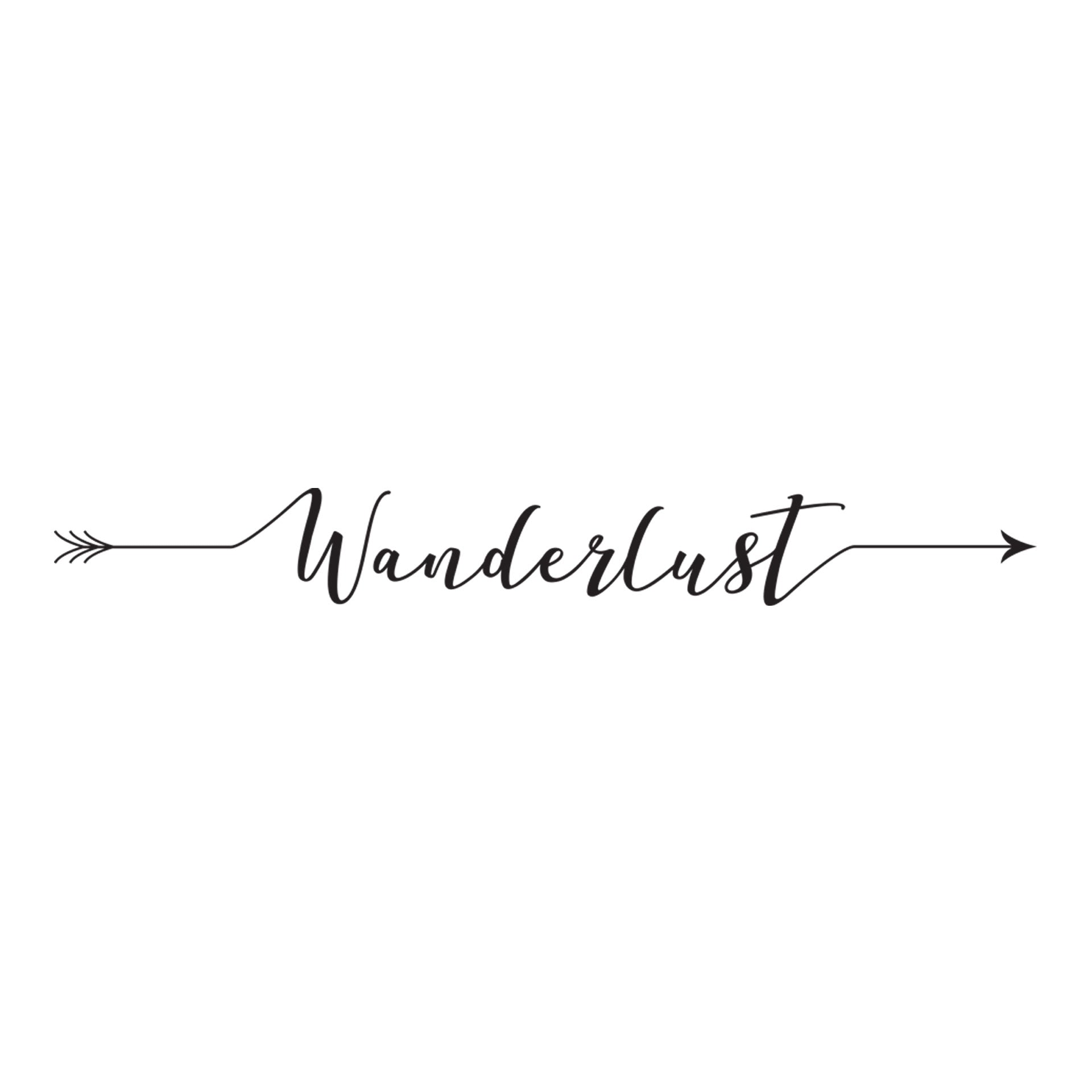 Wanderlust - Word Decal Graphic CM Vinyl Graphics